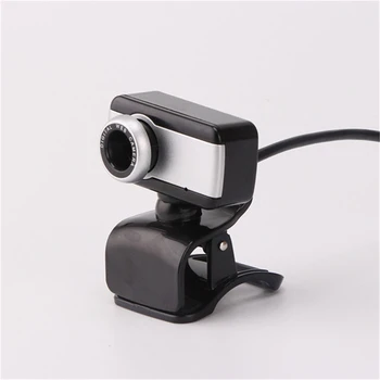 

360° Rotary USB2.0 Webcam Computer Network Live Video Head Camera Free Drive Camera with Mic for PC Laptop Desktop Computers