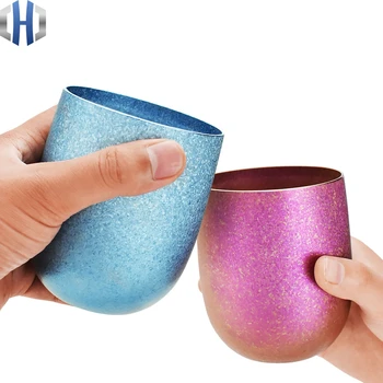 

Pure Titanium Creative Drink Tea Mug Beer Mug Double Couple Gift Home Trend Girl Cup