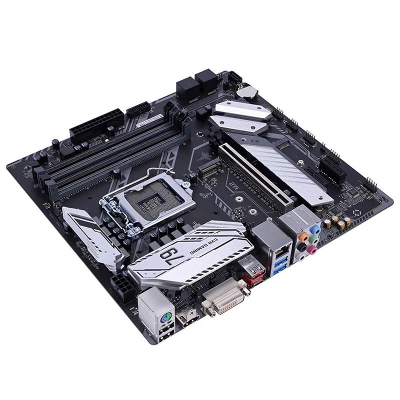 Цветная материнская плата CVN Z390M GAMING V20 M-ATX LGA1151 интерфейс двухканальный DDR4 Gigabit LAN 5 x SATA 3,0 с слотом M.2