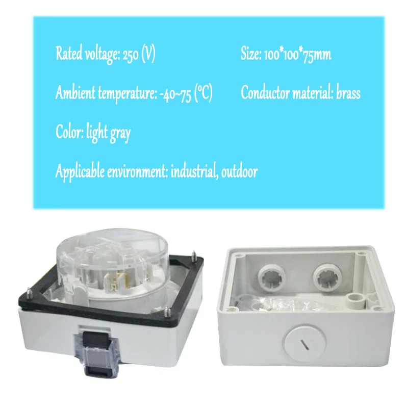 Industrial à Prova Tomada de Parede Caixa com Capa Ip67 ao ar Padrão Australiano Livre Água 10a 250 v au Plug Dip67 - Image 6