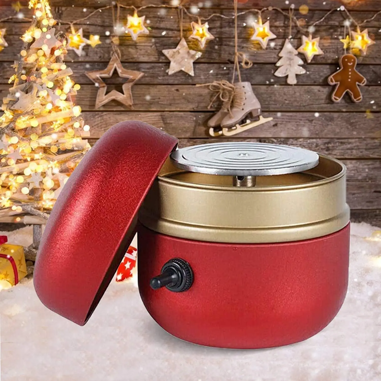 Rose Red 1500RPM Adjustable Speed Mini Electric Pottery Machine with Tray for DIY Ceramic Work Clay Art Craft Christmas/Birthday Gift DOMINTY Mini Electric Pottery Wheel Machine 