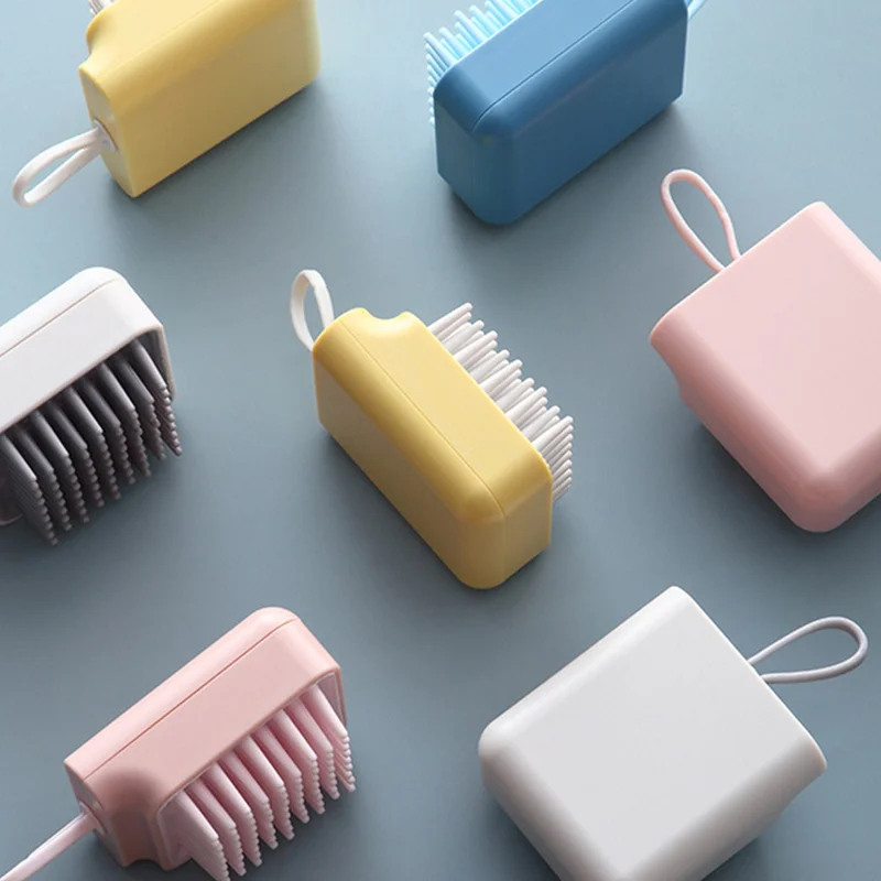 Cepillo para baño de Mascota, cepillo de goma para pelo, hamaca, cepillo de masajes para baño, quita el pelo de mascotas, suave y cómodo, aseo para mascotas, gatos y perros