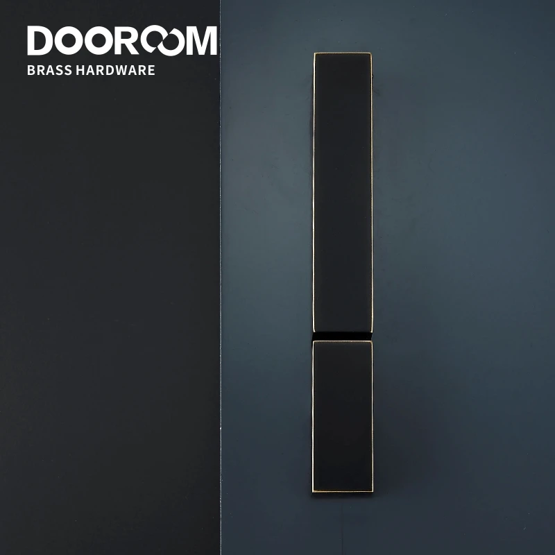 Dooroom Brass Sliding Door Lock Set Handles LOFT Nordic Push Pull Wood Door Interior Living Room Bathroom Balcony Kitchen