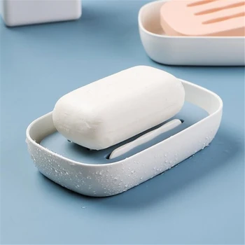 

Soap Dish Kitchen Quick Drain Soapbox Plate Tray Protable Bathroom Shower Soap Box Dish Storage Plate Tray Holder Case Container