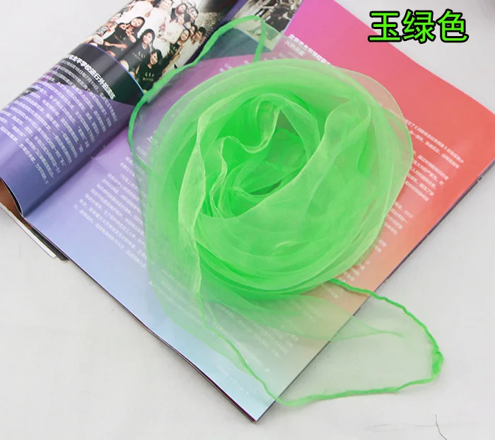 Новинка, шарфы для танцев и выступлений, яркие цвета, полотенце для спортзала, практичный шифоновый шарф для танцев - Цвет: 20Jade green