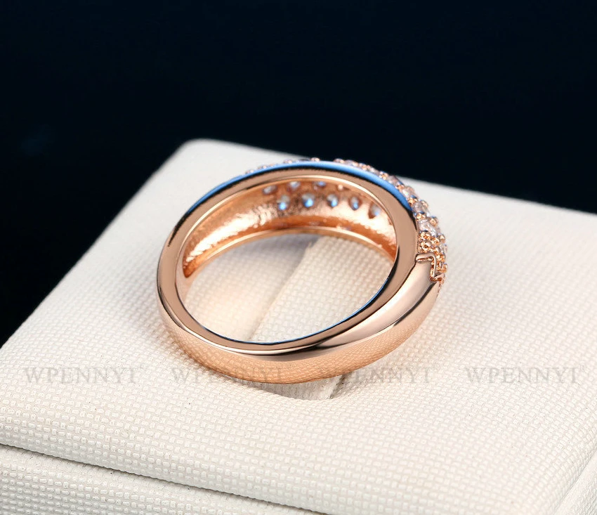 胧月经典排镶戒指 金 8