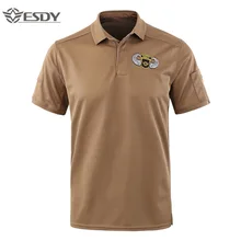 Esdy2020 стильная одноцветная футболка для инструкторов, уличная ипподром для гольфа, Спортивная армейская рубашка с коротким рукавом, Охотничья рубашка