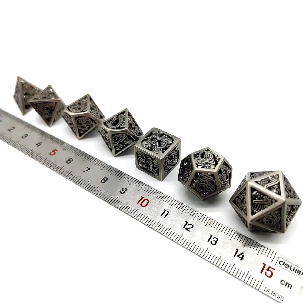 Череп полые индивидуальные игральные кости DnD dados RPG dobbelstenen D6 D20 для настольных игр