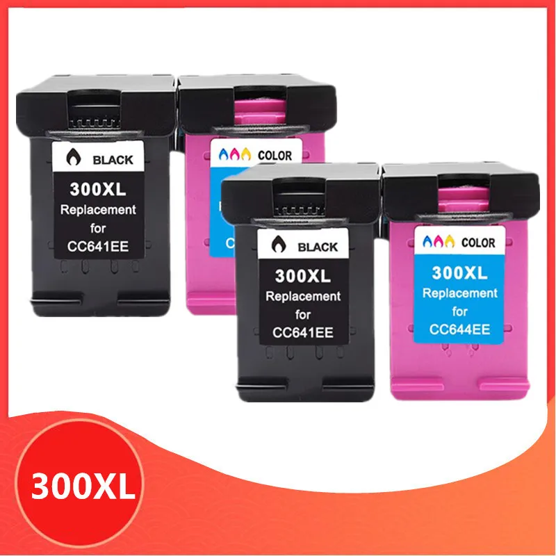 Картридж 4PK 300XL для hp 300 XL чернильный картридж принтера Deskjet D1660 D2500 D2560 D2660 D5560 F2420 F2480