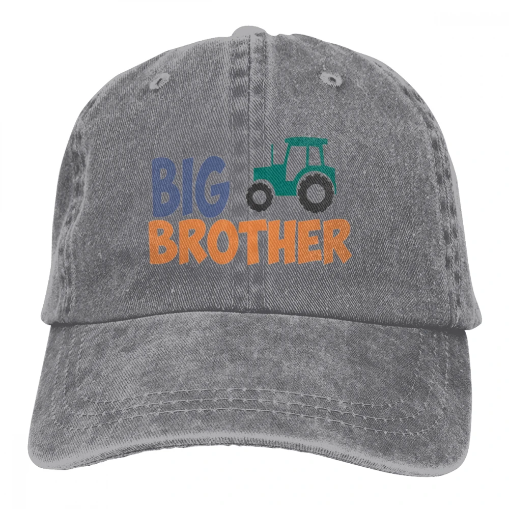 Большой Brother трактор Casquette натуральный унисекс Мужские Женские джинсовые бейсболка с ремешком кепки Регулируемый Гольф папа шляпа