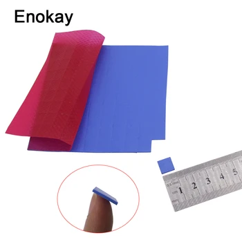 

100pcs lot 10X10x1MM Blue High Quality Thermal Conductive Compound Pad For Mini Heatsink Chip GPU VGA