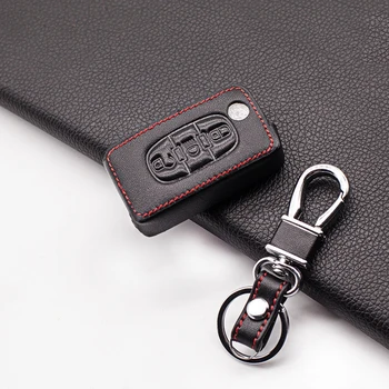 

Hot Sale Carrying Leather car key cover case for Citroen C2 C3 C4 C5 Picasso Xsara C6 C8 for Peugeot 3 Buttons Protect Shell