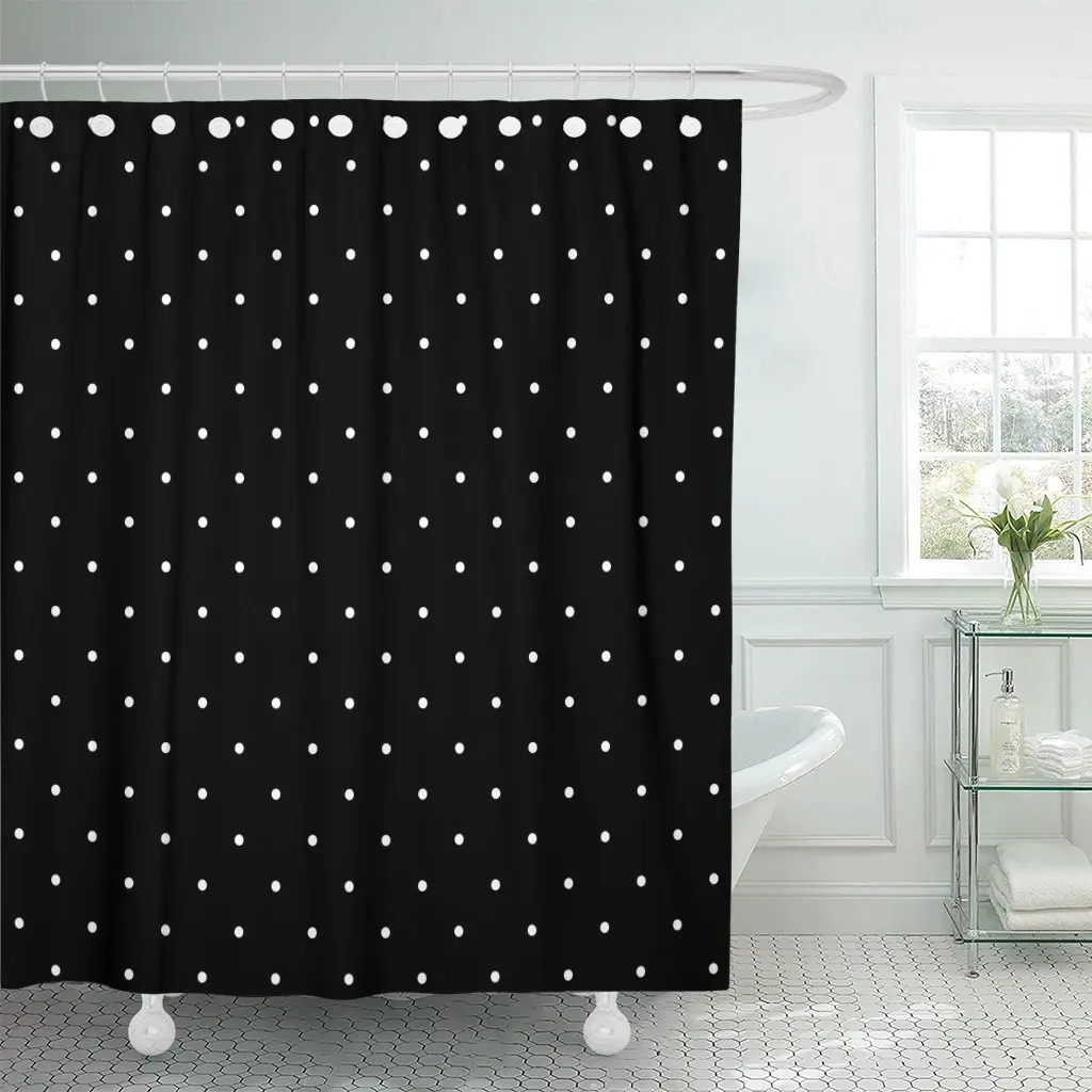 Colorful Abstract Polka Dot Pattern In Black And White Design Color