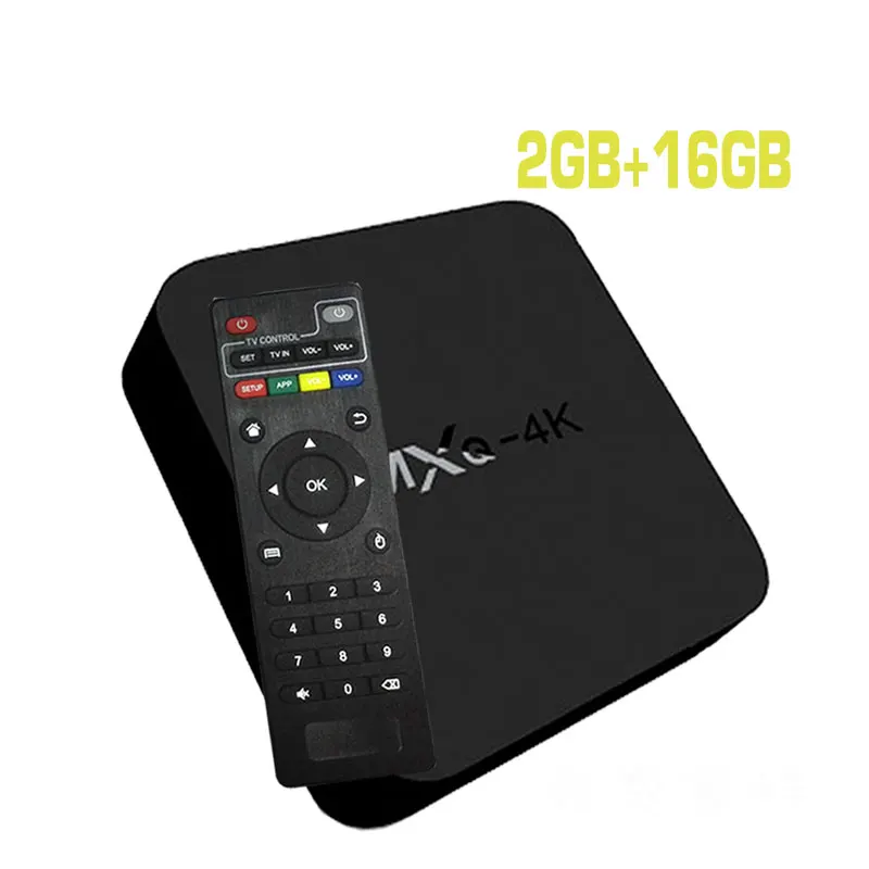 MXQ4k(2G16G) no IPTV Медиаплеер MXQ4K Android ТВ приставка 7,1 S905W 2 ГБ 16 ГБ 1 ГБ 8 ГБ Смарт четырехъядерный ТВ приставка wifi может подписаться ip-телевидение арабское, Европа Бразилия - Цвет: MXQ4k(2G16G) no IPTV