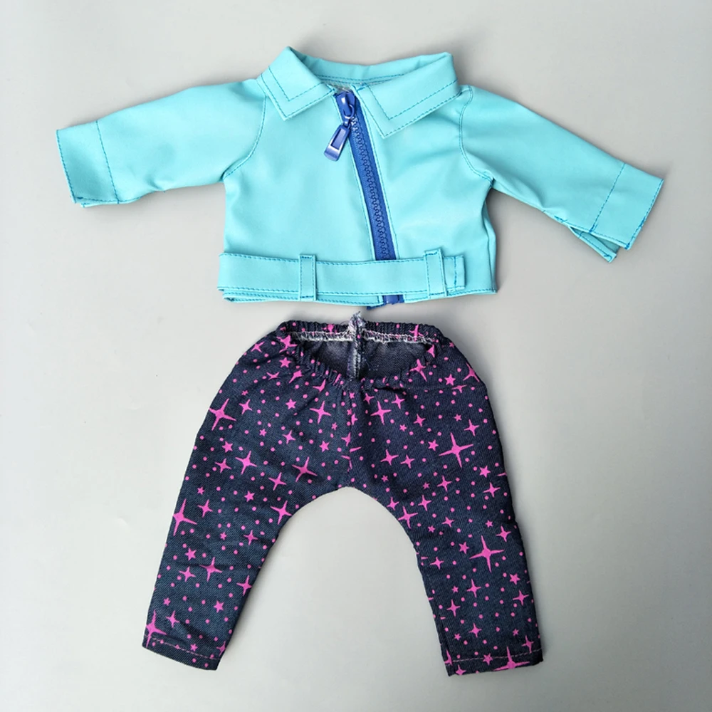 Кукольная одежда для новорожденных 43 см, кожаная одежда для новорожденных, розовая кукольная куртка для 17 дюймов, Детская кукольная куртка, зимние игрушки, одежда - Цвет: A11