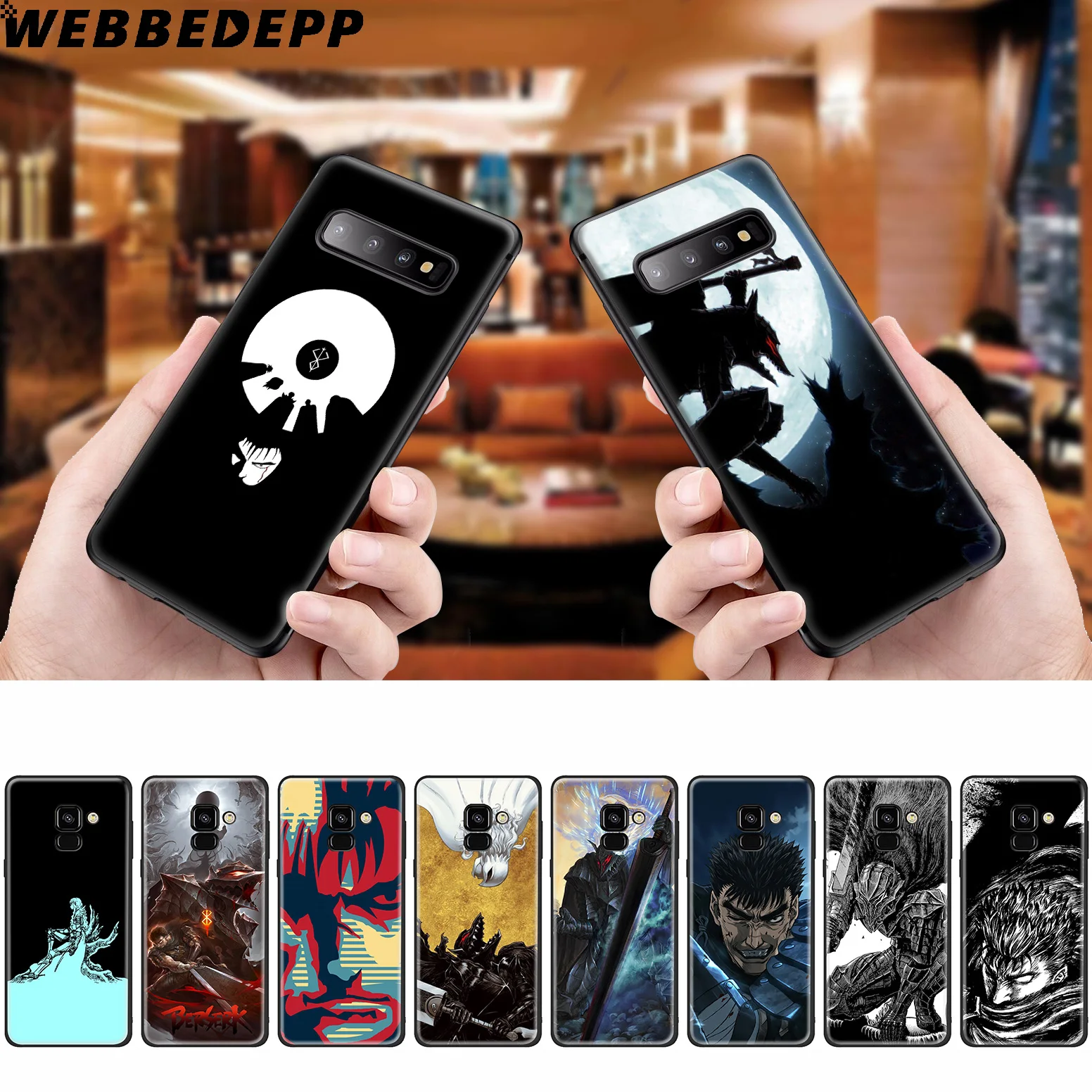 Мягкий чехол для samsung Galaxy A50s A40s A30s A20s A10s из мягкого ТПУ Берсерк ГАТС аниме |