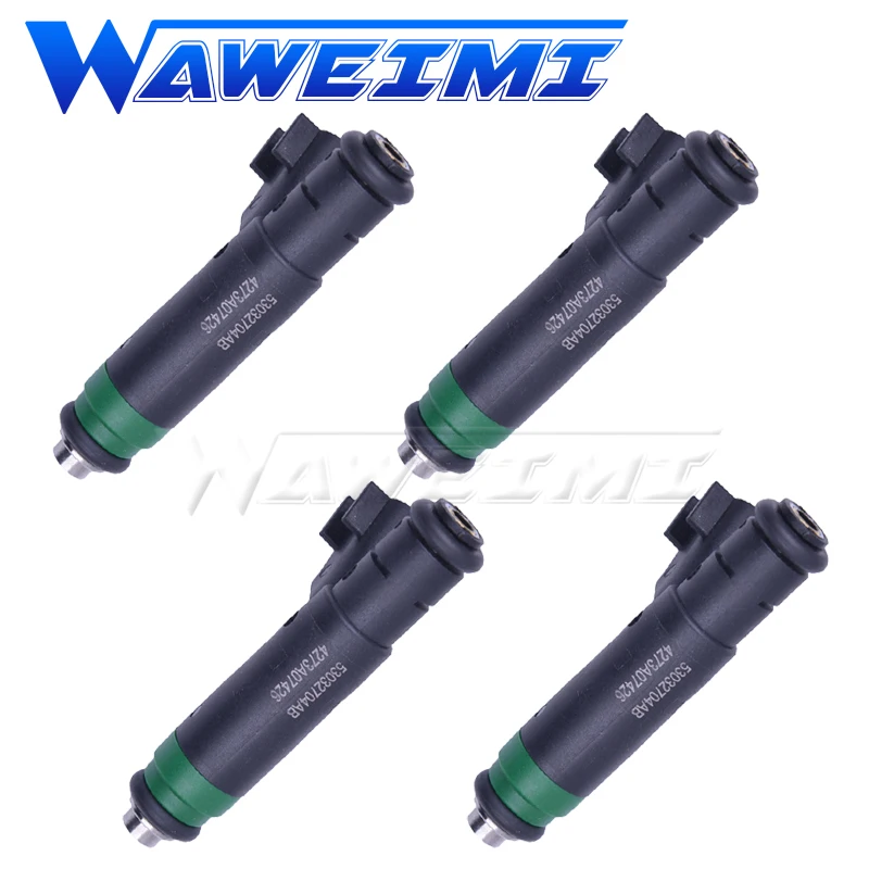 

WAWEIMI 4 Pieces Fuel Injector OE 53032704AB For Dodge Dakota Ram 1500 Durango 4.7L Jeep Grand Cherokee 2004-2007