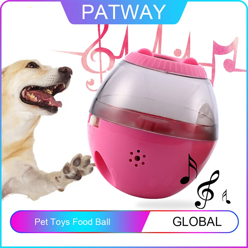 

PATWAY Interactive Cat Toy Smarter Pet Toys Food Ball Food Dispenser For Dogs Playing Training Balls Pet Supplies
