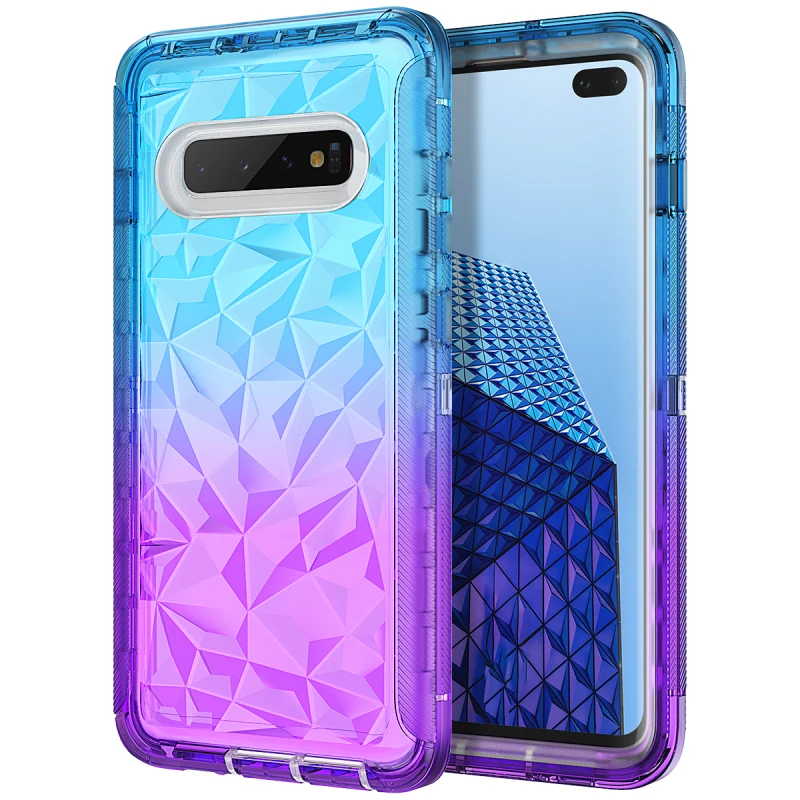 

Colorful Gradient hard case for Samsung Galaxy S10e Phone Case Cover Housing Protective Fundas Coque for Samsung S10 plus