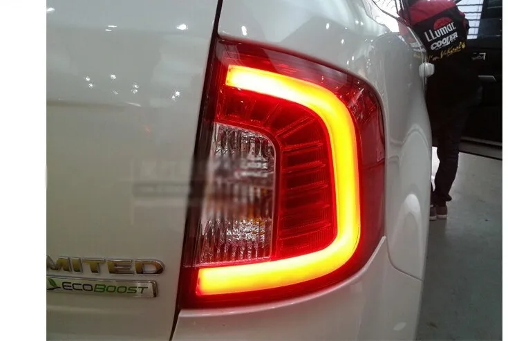 2 шт. автомобильный Стайлинг для Ford Edge задний светильник s 2012- для Edge светодиодный задний фонарь+ сигнал поворота+ тормоз+ задний светодиодный светильник