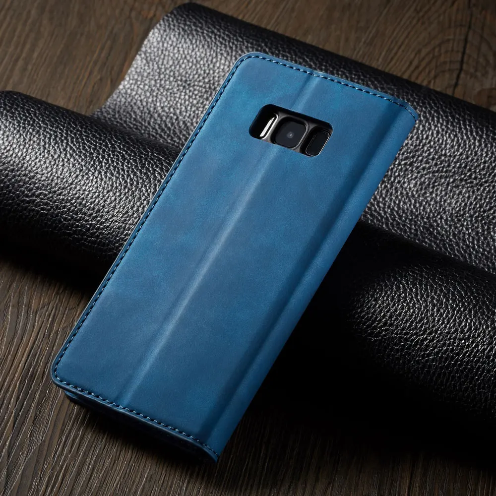 Роскошный кожаный чехол-бумажник с откидной крышкой для телефона Samsung Galaxy S8 Plus, Магнитная подставка SM G950F G955F Galaxy YS8 S8plus S 8 8plus