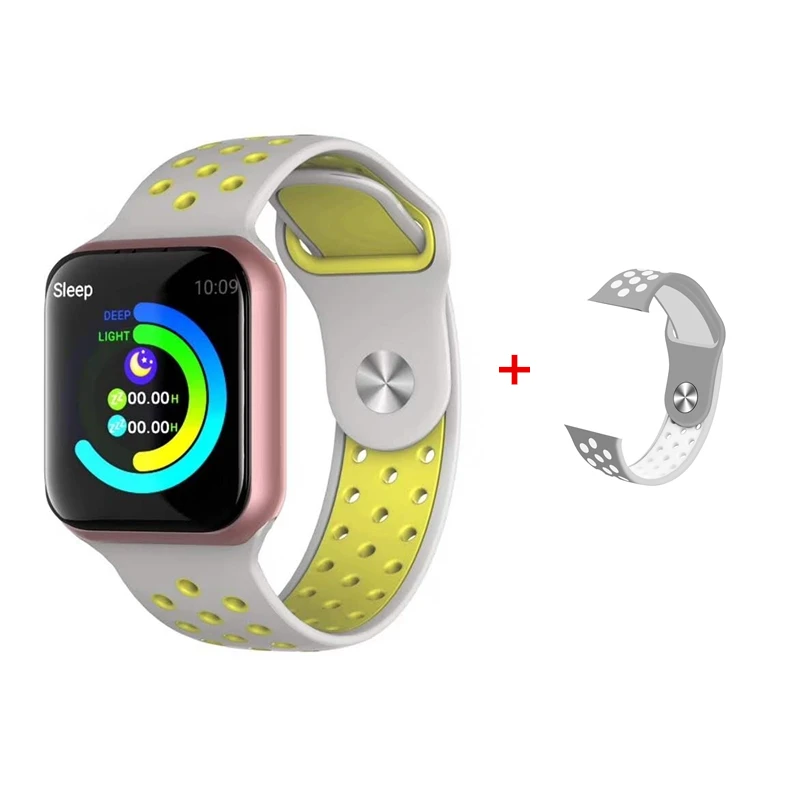 as the photo F8 smart watch IP67 Водонепроницаемый 15 дней в режиме ожидания сердечного ритма, измеритель артериального давления, 42 мм ремни Smartwatch Поддержка IOS Android телефон - Цвет: as the photo