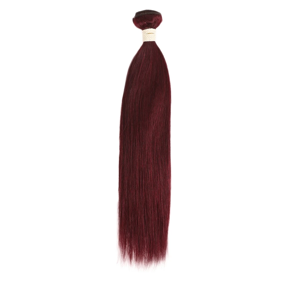 Rebecca Ombre, бразильские прямые волосы, 1/3 пряди, два тона, Remy человеческие волосы, пряди 1B/4/27/30/99J/613 блонд - Цвет: # 99J