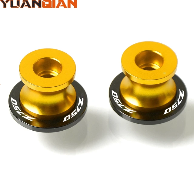 Z750 For KAWASAKI Z750 Z 750 ninja 2007 2008 2009 2010 2011 Motorcycle Accessoires Swingarm Slider Spools Stand Screws Cover CNC gold 10mm