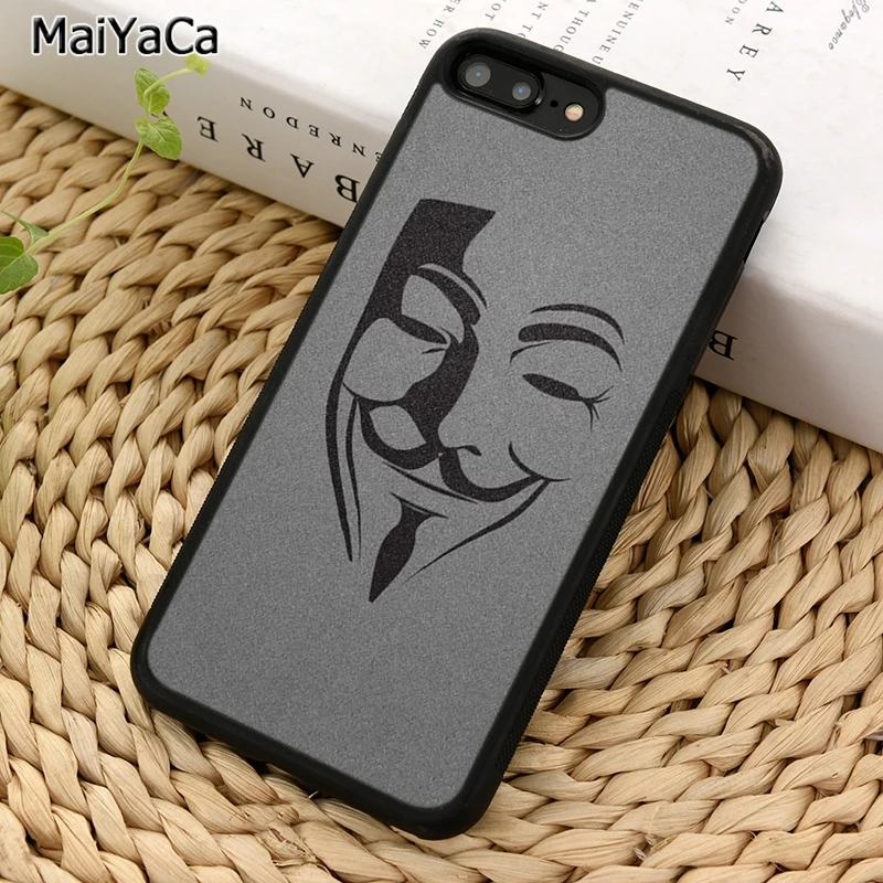 MaiYaCa чехол для телефона с анонимным хакером iPhone X XR XS 11 12 13 Pro MAX 5 6 7 8 Plus Samsung Galaxy S8 S9 S10
