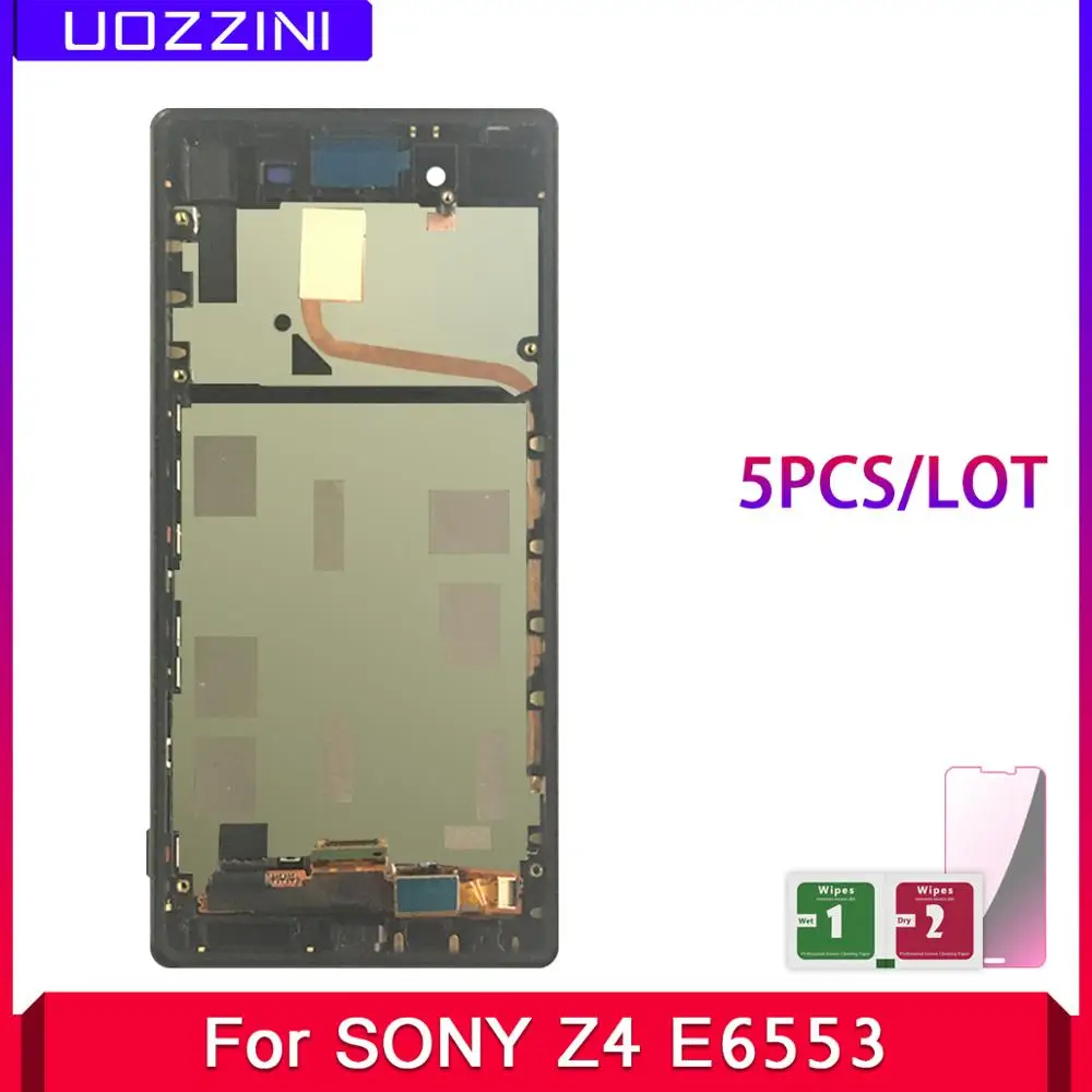 

5 Pcs LCD Display 5.2" For Sony Xperia Z4 E6553 E6533 E5663 Double Sim LCD Touch Screen Digitizer Assembly With Frame