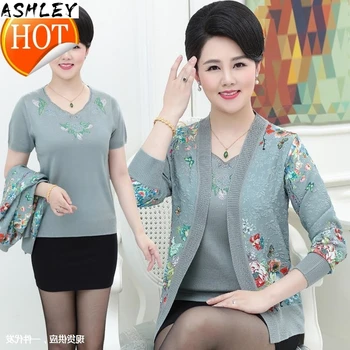 

spring sweters women women's knitting Two sets Wool sweater female long sleeve plus size cardigan tops cardigan feminino