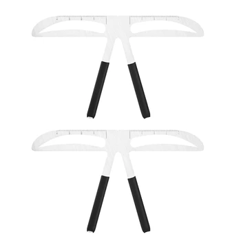 

2PCS Three-Point Positioning Thrush Scale Semi-Permanent Tattooing Supplies Thrush ic Device A Word Eyebrow Shape Tool