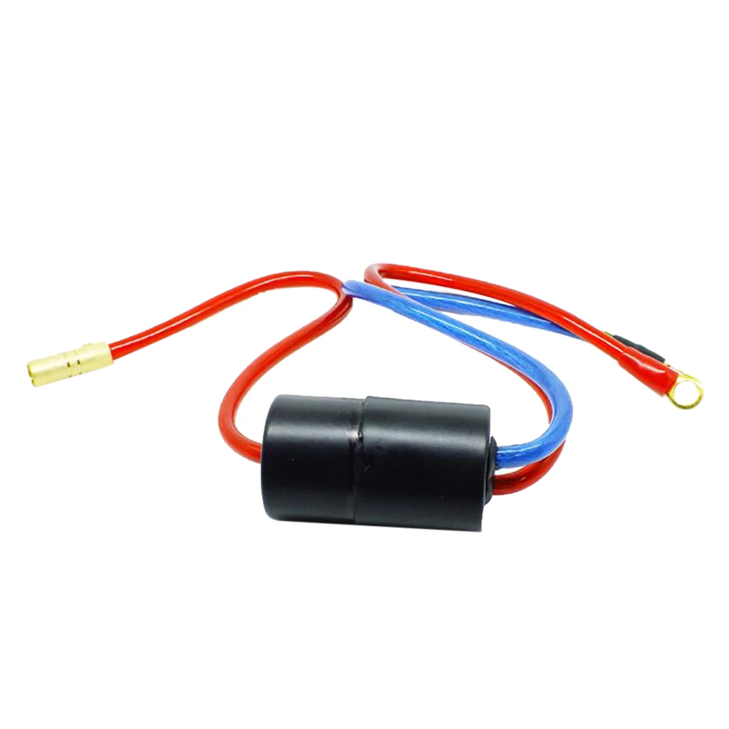 40 Amp линейный двигатель Шум Терминал фильтр 12V синий и красный цвета, черный