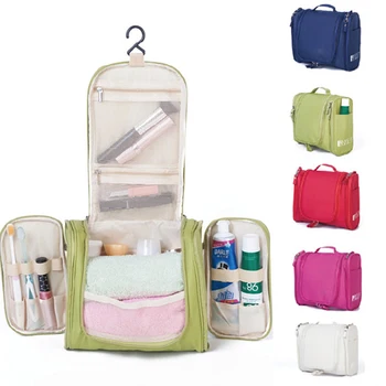 

6 Color Travel Wash Storage Bag Hanging Cosmetic Toiletry Case Women Make Up Zipper Bags Luggage Organizer Storages Makeup Pouch