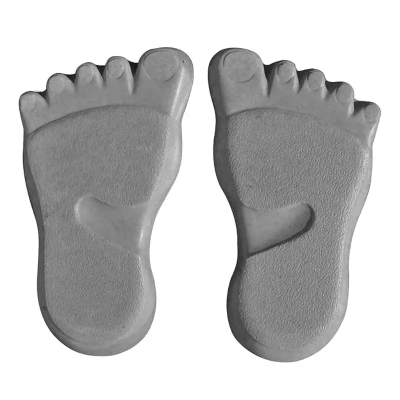 

1 Pair Foot Print Stepping Concrete Stone Paving Mold Maker for Lawn Park Garden Beache Path E65B