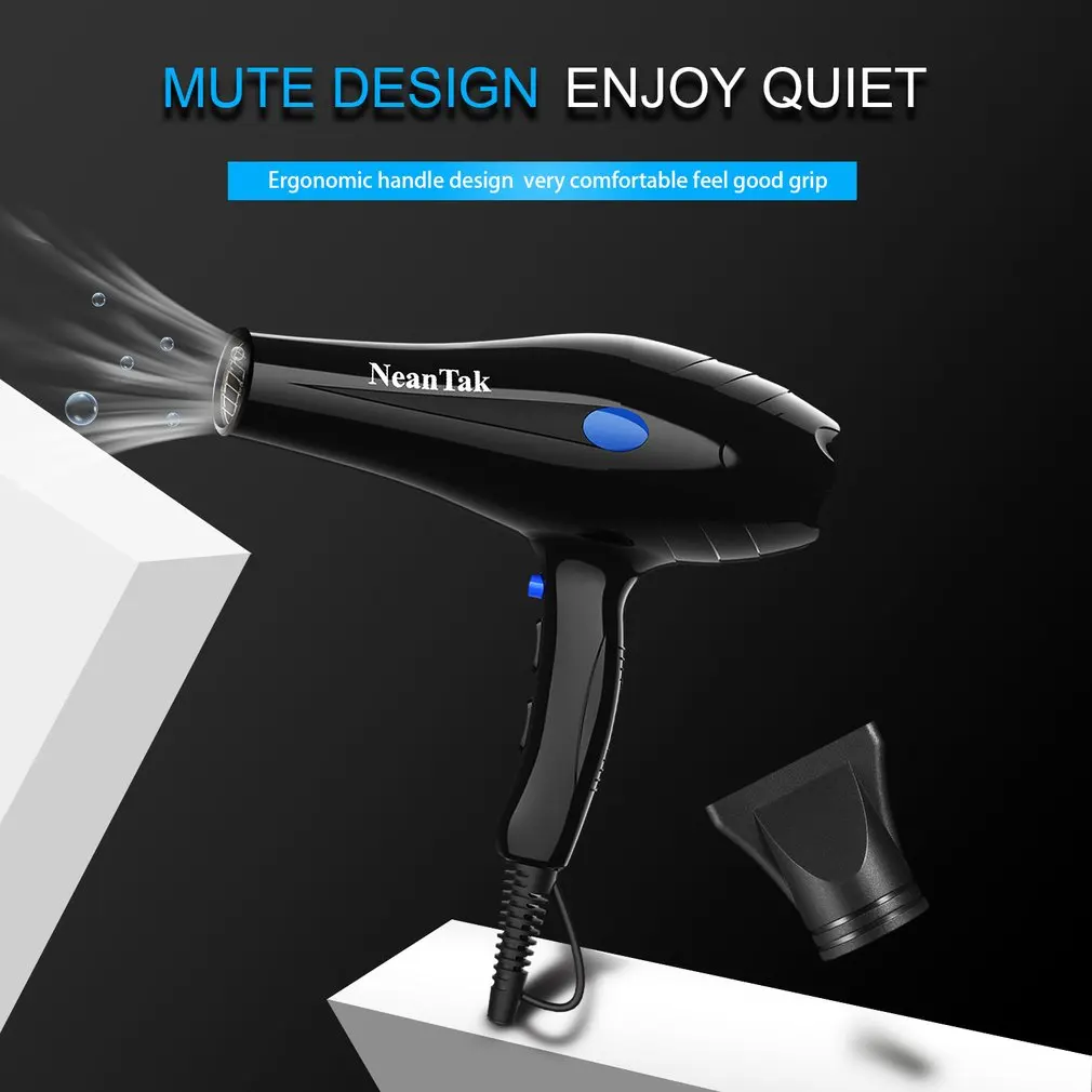 Professional Electric Hair Dryer Hair Blower Far Infrared Low Noise Hair Salon Styling Tools Blower Travel Home Use