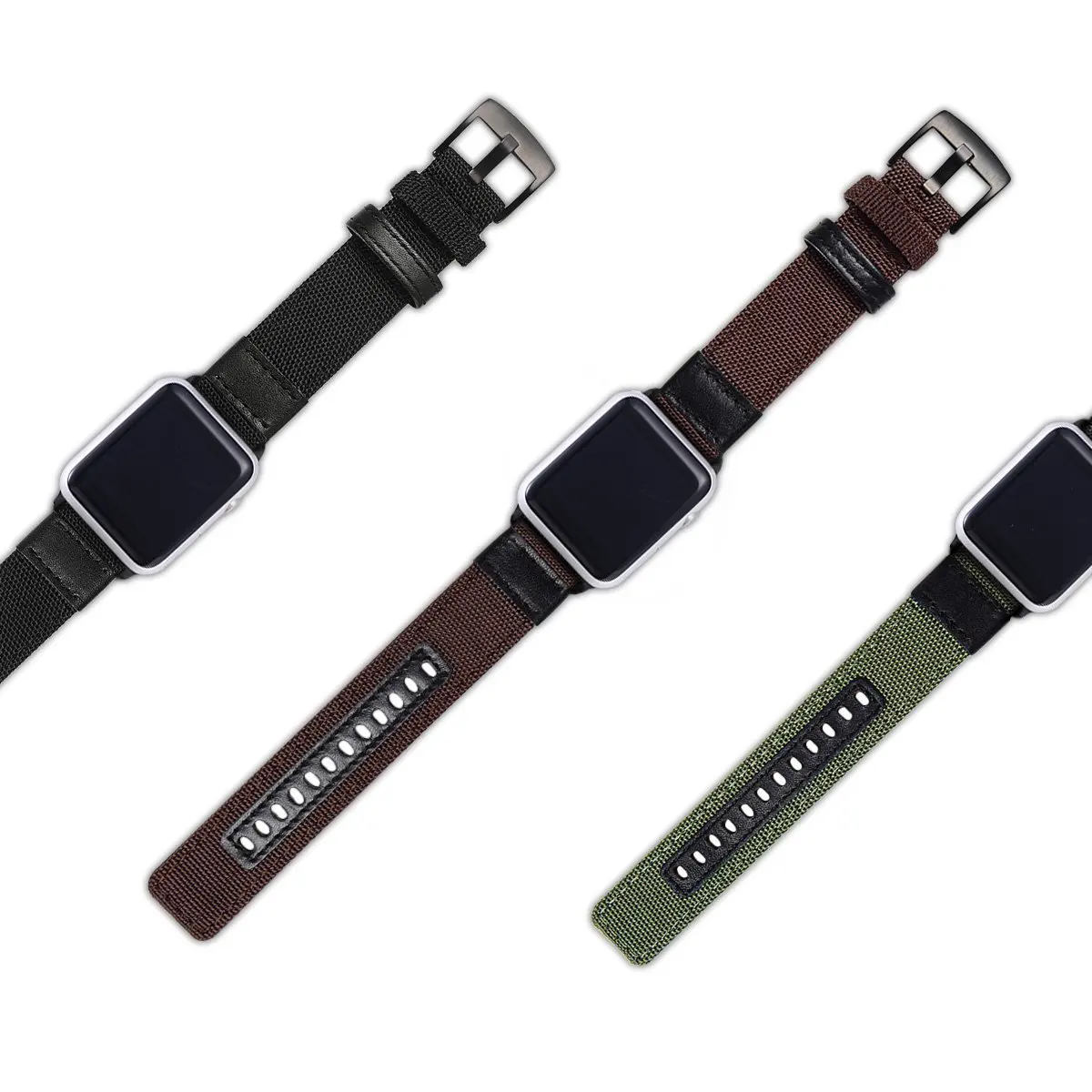 Лидер продаж, нейлоновый ремешок для наручных часов Apple Watch, версии 4/3/2/1, спортивный кожаный браслет, 42 мм, 38 мм, ремешок для наручных часов Iwatch, ремешок