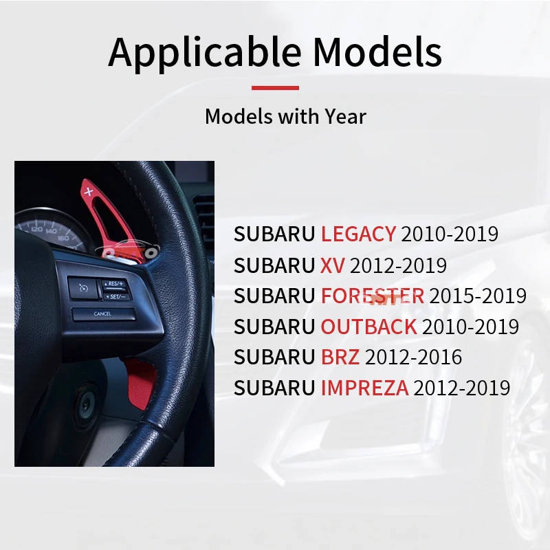 2 шт./компл. для SUBARU LEGACY XV FORESTER OUTBACK BRZ, автомобильные аксессуары, брелок для автомобиля SUBARU, рулевого колеса автомобиля весло переключения расширение Манетки DSG автомобиля Стикеры