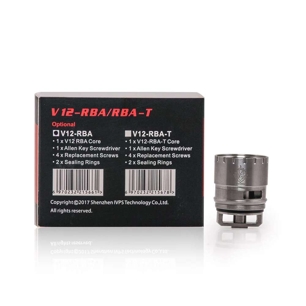 Оригинальный бак SMOK TFV12 6 мл электронная сигарета Vape стеклянная трубка