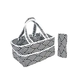 

Infant Nappy Storage Bin Baby Diaper Wipes Bag Caddy Organizer Basket Co-friendly Easy-carry Wet Wipes Bag Snap Wipes Container