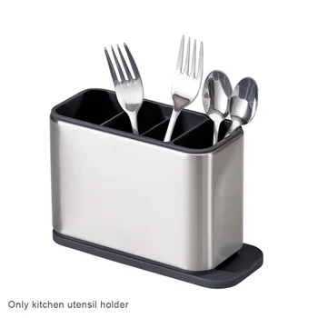

Flatware Cutlery Drainer Stainless Steel Kitchen Utensil Holder Home Multifunction Anti Rust Cooking Multi Slot Cutlery Drainer