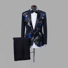 Dressv размера плюс красные черные мужские костюмы джентльменский стиль тонкий пиджак+ брюки подходят свадебные костюмы для мужчин 2 шт