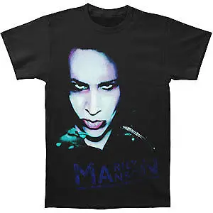 Marilyn Manson Men's Oversaturated T-shirt X-Large BlackCool Tops Men'S Short |