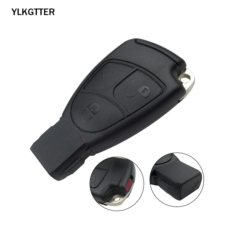 YLKGTTER 3 кнопки Автомобильный ключ для Mercedes Benz C B E класс W203 W211 W204 YU BN CLS CLK Замена дистанционного ключа Оболочка Чехол