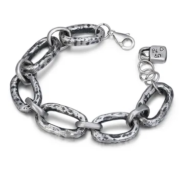 

Genuine 925 Sterling Silver Bracelet Creative Retro Chain Wrist Jewelry Thai Silver Female Accessories Gift