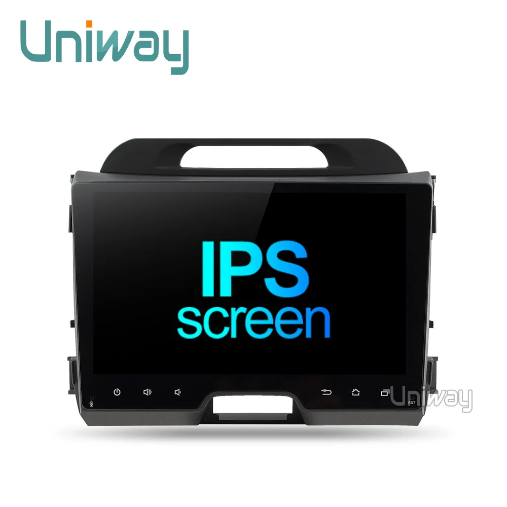 Uniway AZP9071 android 9,0 автомобильный dvd для kia sportage 2009 2011 2012 2013 автомобильный Радио gps навигация с рулевым колесом