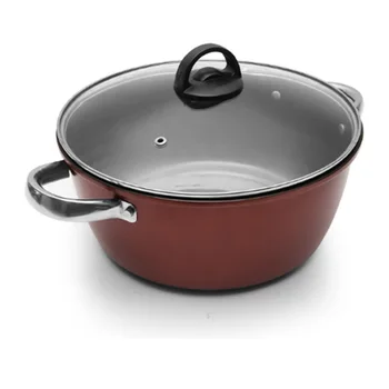 

24cm Household Binaural Soup Pot Household Multifunctional Non-Stick Pan Induction Cooker Soup Pot Stew High Soup Pot