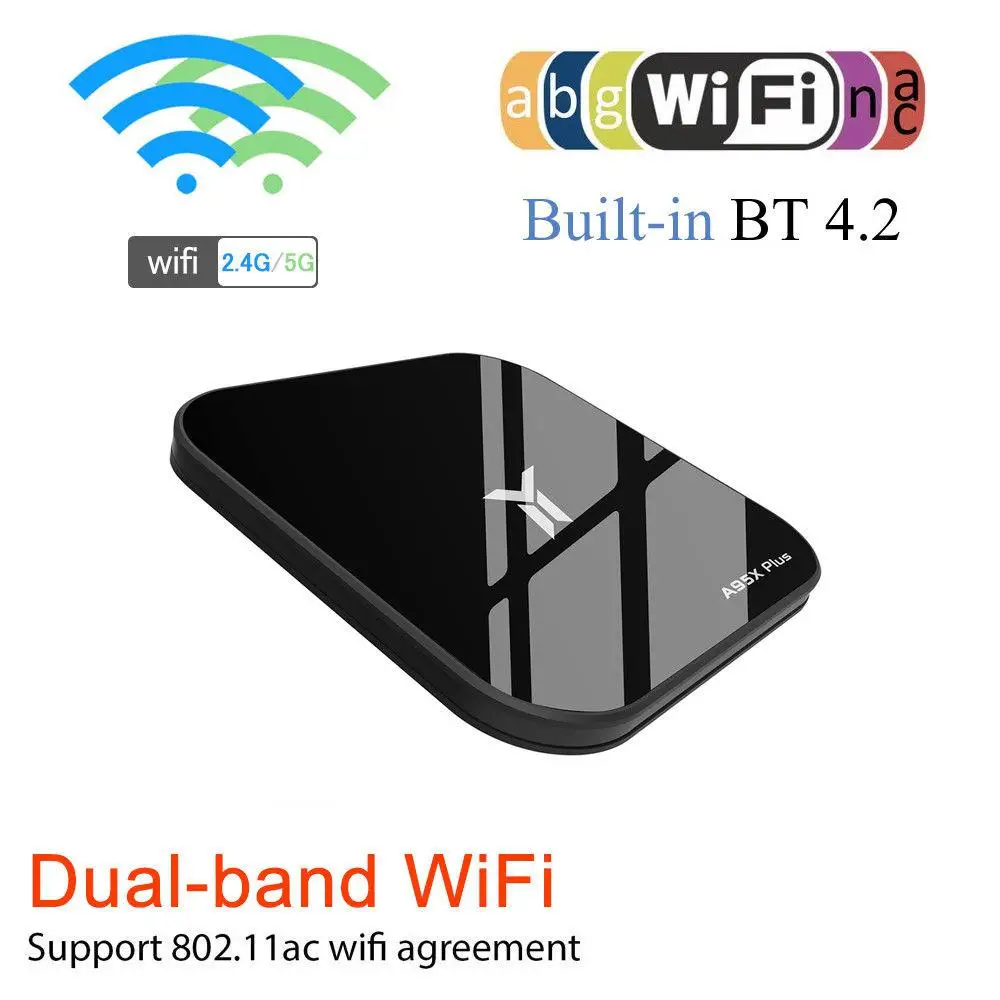Eas tv ita Android 8,1 ТВ приставка 4 ядра 4 Гб+ 32 ГБ DDR4 WiFi 100 Мбит/с H.265 медиаплеер US Plug Smart Android ТВ приставка QKCr60