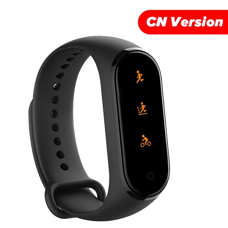Standard Глобальная версия Mi Band 4, смарт-браслеты Miband 4, браслет, пульсометр, фитнес, 135 мА/ч, цветной, Bluetooth 5,0, спортивный, водонепроницаемый браслет - Цвет: Standard