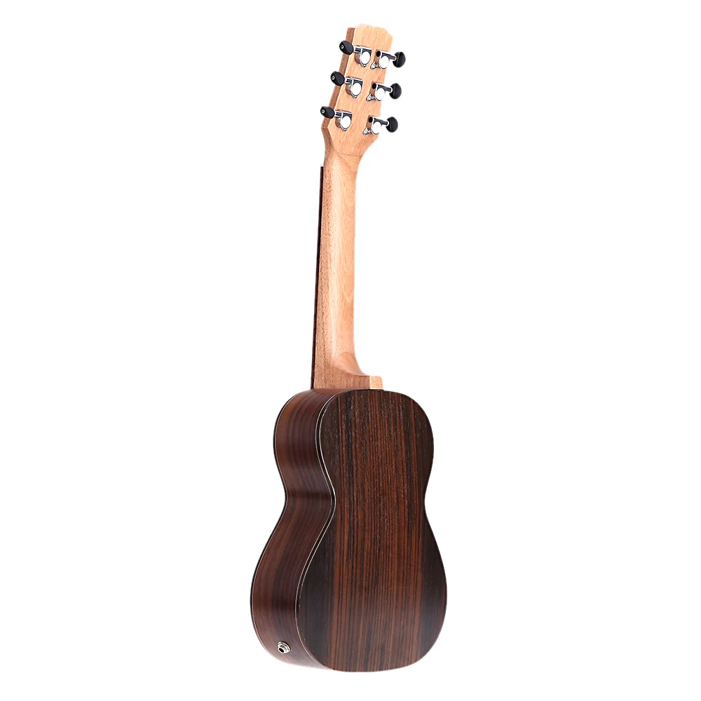 Andoer 2" Guitalele Guitarlele Guilele туристическая гитара из массива кедра палисандра гриф мост струнный инструмент